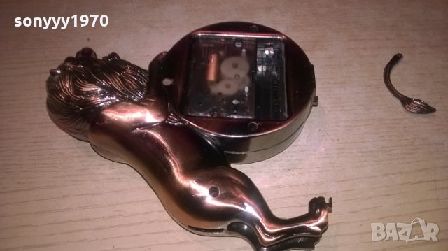 метален лъв-запалка/часовник-15х15х5см-внос швеция, снимка 10 - Колекции - 25526709