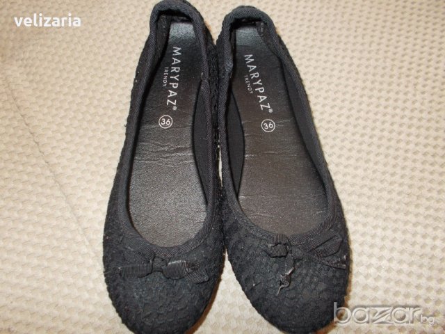Черни балеринки №36, снимка 1 - Детски обувки - 21281787