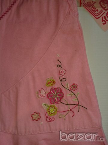 Детски сукман 100% памук с бродерии в розово, снимка 2 - Други - 9630162