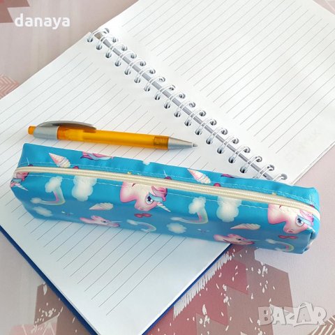 Несесер за училище за момичета Еднорог ученически несесер за моливи, снимка 4 - Ученически пособия, канцеларски материали - 26196556