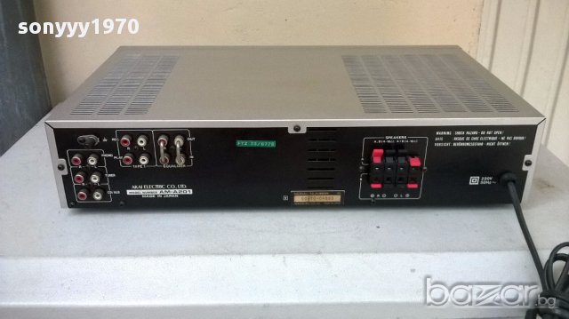 akai am-a201 amplifier-made in japan-внос швеицария, снимка 6 - Ресийвъри, усилватели, смесителни пултове - 18169760