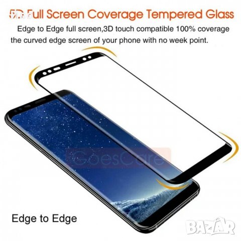 Screen protector 5D samsung s6edge s7edge s8plus  s9 s9plus note 8, снимка 3 - Фолия, протектори - 22120403