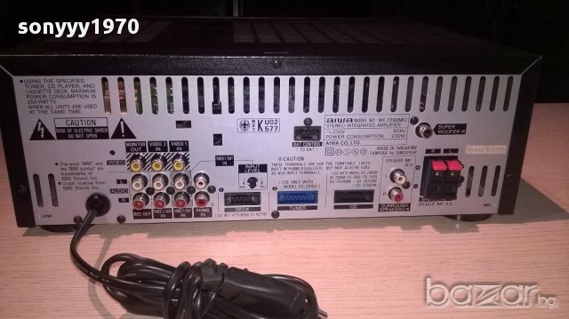 aiwa-mx-z3100mez-stereo amplifier-230watts-внос швеицария, снимка 8 - Ресийвъри, усилватели, смесителни пултове - 12275952