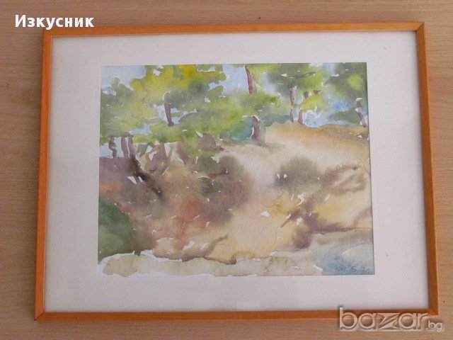 Красив акварел от 1971 г. - оригинал