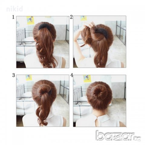 Дунапрен поничка за кок коса прическа аксесоар , снимка 2 - Аксесоари за коса - 20550335