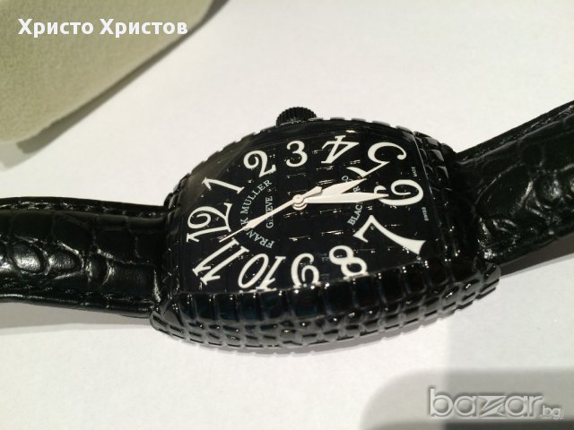 Часовник Franck Muller Black Croco клас реплика  ААА+, снимка 1 - Мъжки - 9160774