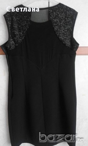  черна Рокля, снимка 2 - Рокли - 18118850