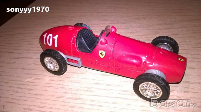 Ferrari ретро кола 11х5см-внос швеицария, снимка 3 - Антикварни и старинни предмети - 17622279