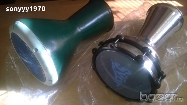 ГОЛЯМИТЕ тарамбуки-нови от сирия-зелена или иноксова-40х25см, снимка 8 - Ударни инструменти - 19687436