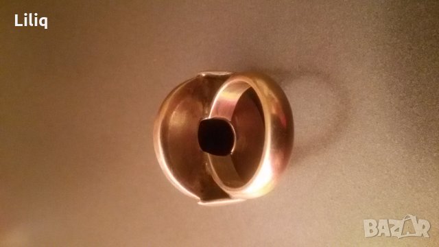 Уникален сребърен пръстен с Лапис Лазули, снимка 5 - Пръстени - 22460218