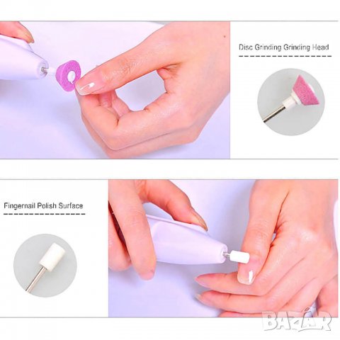 Безжична машинка за маникюр и педикюр с 5 приставки +калъфче и ръководство, снимка 8 - Продукти за маникюр - 23527670