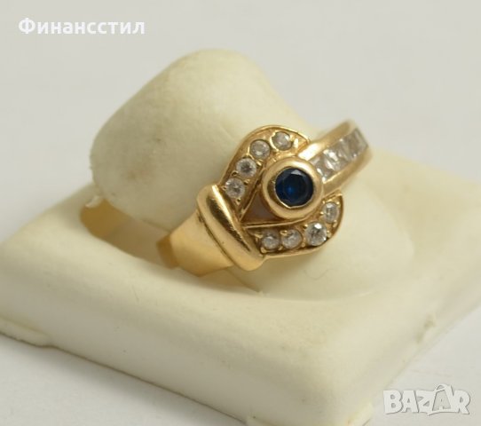 златен пръстен 43550-3, снимка 3 - Пръстени - 23660737