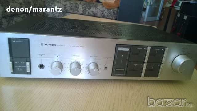 pioneer sa-740-stereo amplifier-made in japan-внос швеицария, снимка 2 - Ресийвъри, усилватели, смесителни пултове - 8259200