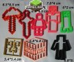 сет Minecraft Майнкрафт пластмасови резци резец форми фондан тесто бисквитки, снимка 1 - Форми - 25435509