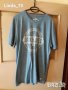 Мъж.тениска-"JACK & JONES"/-полиестер+памук+вискоза/-синя. Закупена от Германия., снимка 1 - Тениски - 21861788