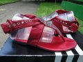 Червени кожени дамски сандали "Ingiliz" / "Ингилиз" (Пещера), естествена кожа, летни обувки, чехли, снимка 12