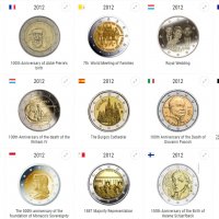 2 Евро монети (възпоменателни) емитирани 2012г, снимка 1 - Нумизматика и бонистика - 16389373