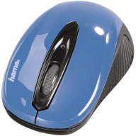 Безжична оптична мишка Hama (3 бутонна с нано приемник,синя)+ Батерии, снимка 2 - Клавиатури и мишки - 12877899