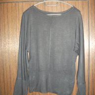 Черна блуза с дълъг ръкав и щампа сърце, снимка 4 - Блузи с дълъг ръкав и пуловери - 7954956