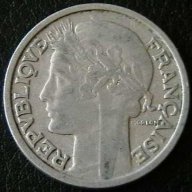2 франка 1947 В, Франция, снимка 2 - Нумизматика и бонистика - 11704081