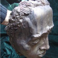 Скулптура женско лице-от социализма!, снимка 7 - Антикварни и старинни предмети - 17953372