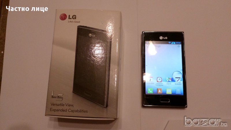Продавам смарт телефон LG L5, снимка 1