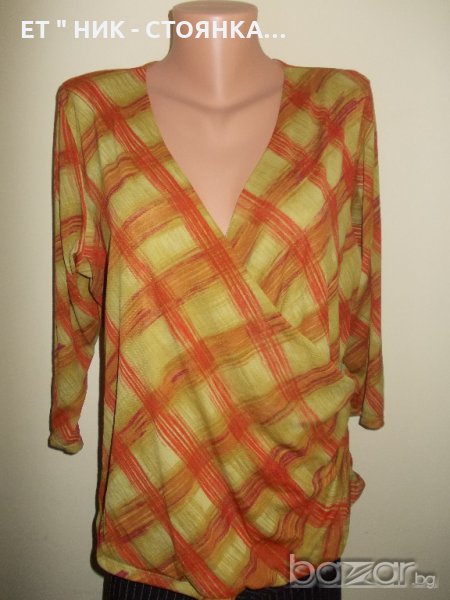 Шарена блуза тип Прегърни ме XL, XXL р-р, снимка 1