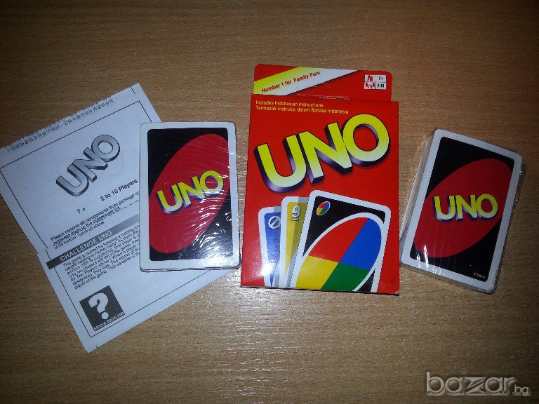 Карти Uno + Упътване на български и английски, снимка 1