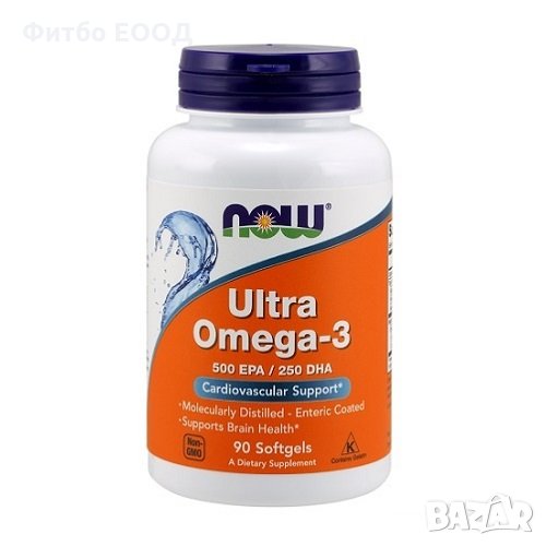 Now Ultra Omega-3, 90 капсули / 180 капсули, снимка 1