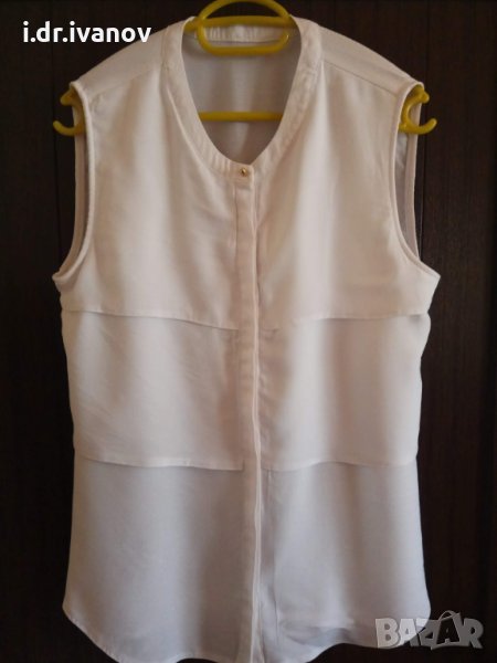 бял топ на пластове отпред , снимка 1