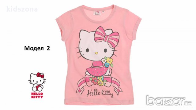 Детска тениска Hello Kitty за 3, 4 и 6 г. - М1-3, снимка 1 - Детски тениски и потници - 17285134