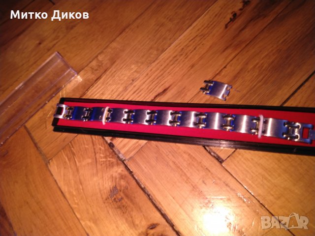 Стоманена верижка нова станлес стийл 194мм и звено допълнително, снимка 5 - Гривни - 24840379