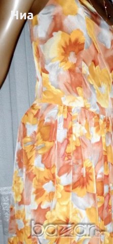 Свежа рокля с флорални мотиви- М/ L, снимка 9 - Рокли - 20600151