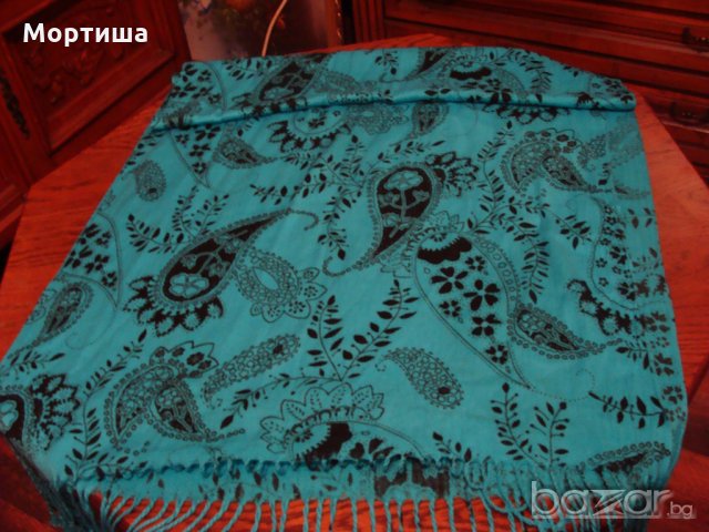  100% кашмир великолепен шал 