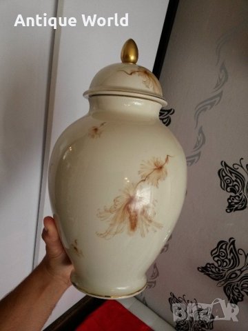 Уникална Стара Немска Порцеланова УРНА , Ваза, снимка 5 - Антикварни и старинни предмети - 22090859