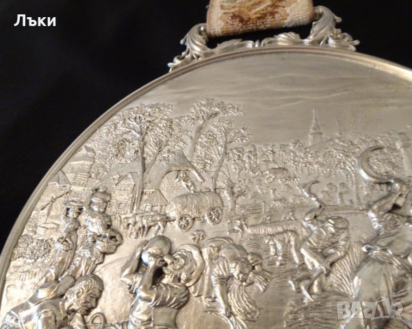 WMF релефно пано,картина от калай Лято. , снимка 6 - Антикварни и старинни предмети - 25555259