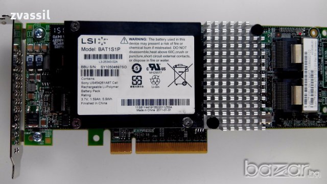 RAID контролер LSI 9261-8i 512MB MegaRAID SATA/SAS 6Gb RAID 5,6,10,60