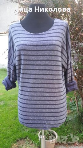 Д блуза с интересен гръб в цветове , снимка 3 - Блузи с дълъг ръкав и пуловери - 22702569