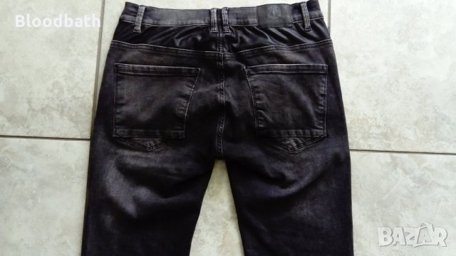 zara man оригинал jeans размер 32 skinny fit цвят тъмно сив мъжки дънки, снимка 4 - Дънки - 22485448