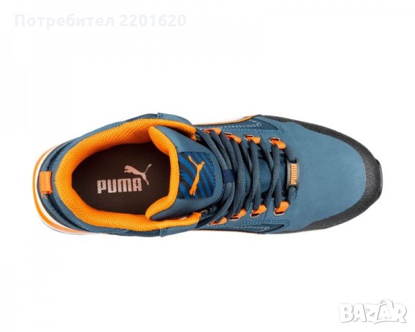 Защитни маратонки Puma CROSSTWIST MID S3, сини, снимка 4 - Мъжки боти - 26141842