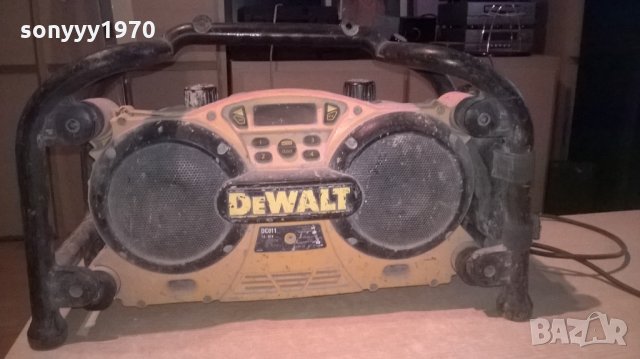 dewalt-строително радио за ремонт-внос англия, снимка 3 - Ресийвъри, усилватели, смесителни пултове - 26108670