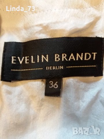 Дам.рокля-"Evelin Brandt"-/вискоза/-цвят-синя+бяло. Закупена от Германия., снимка 3 - Рокли - 22028691
