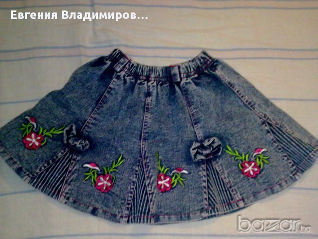 Дънкови поли, снимка 10 - Детски рокли и поли - 10643548