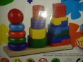 Дървена играчка рингове, за деца от 1-3 години, снимка 1