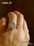 Среб.пръстен-с розов ахат-проба-925. Закупен от Италия., снимка 6