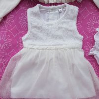 Лот 0-3 месеца рокля болеро и гащички, снимка 15 - Комплекти за бебе - 21856939