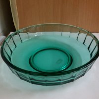   стъклена купа фруктиера цветно стъкло  , снимка 1 - Антикварни и старинни предмети - 26081431