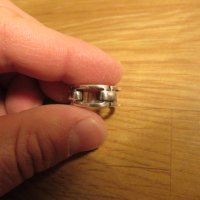 Моторджийски мъжки сребърен пръстен - уникален модел, снимка 3 - Пръстени - 24685927