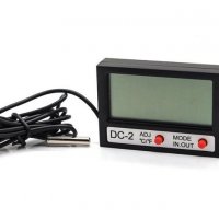 Термометър Дигитален за вграждане за външна и вътрешна температура с часовник-DC-2, снимка 1 - Аксесоари и консумативи - 23959471