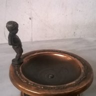 метална купичка със фигура, снимка 2 - Антикварни и старинни предмети - 17700979